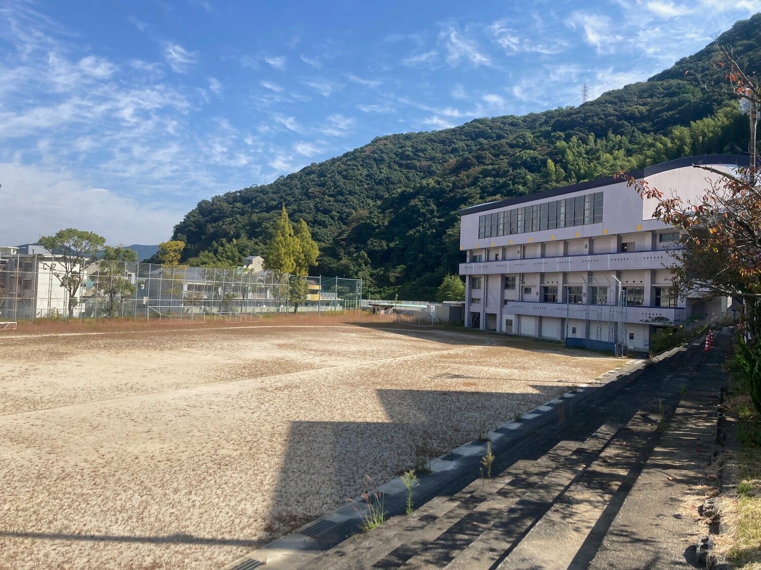 森保が通った長崎市立深堀中学校。1984年に卒業している