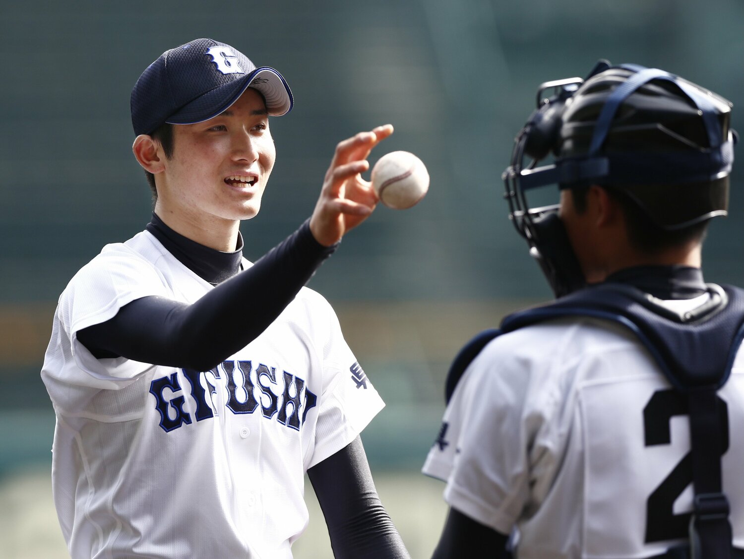 県岐商高時代の高橋 ©JIJI PRESS