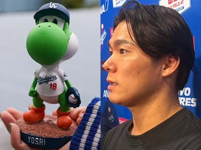 「オオタニ、そんな凄いの？」大谷翔平より“山本由伸ヨッシー人形”目当ての米ゲーマー「でもそれで野球を好きになる人も」ドジャース救援陣も行列＜Number Web＞ photograph by Ryan Sirius Sun/Getty Images,Naoyuki Yanagihara