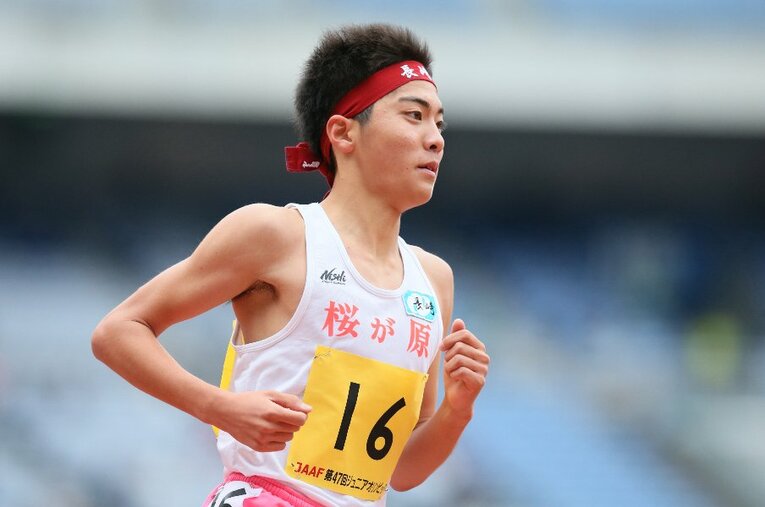 2016年、ジュニアオリンピック3000mで優勝した中学生時代の林田洋翔。高校卒業後は大学に進学せず、地元・長崎の三菱重工に入社した　©AFLO