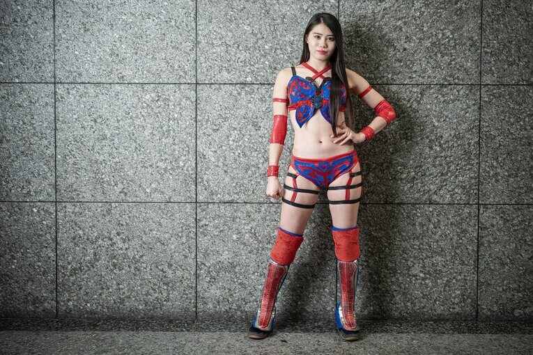 マリーゴールドのプロレスラー・橘渚　©Shiro Miyake