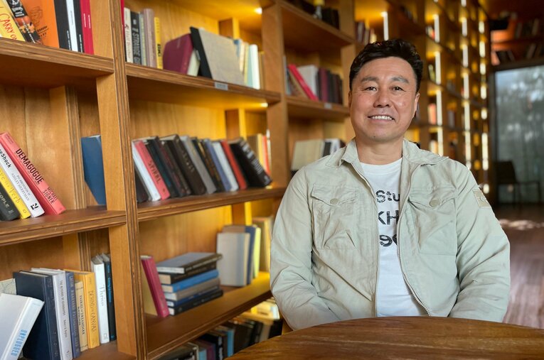 ソウルで取材に応じた盧廷潤（55歳）　©NumberWeb