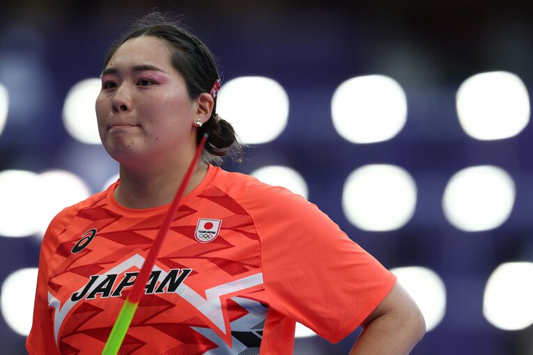 決勝前の北口榛花　©Ryosuke Menju/JMPA