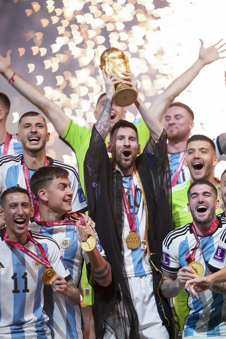 メッシ悲願のW杯獲得　©JMPA