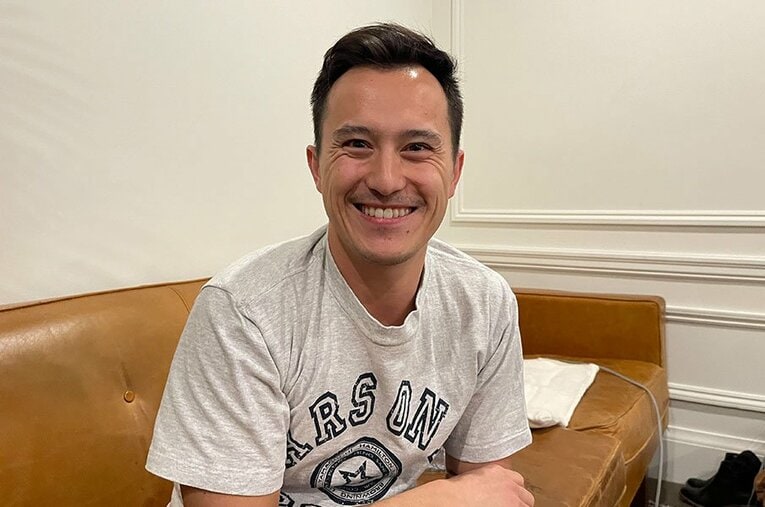 インタビューに応じたパトリック・チャン氏 ／ photograph by Akiko Tamura