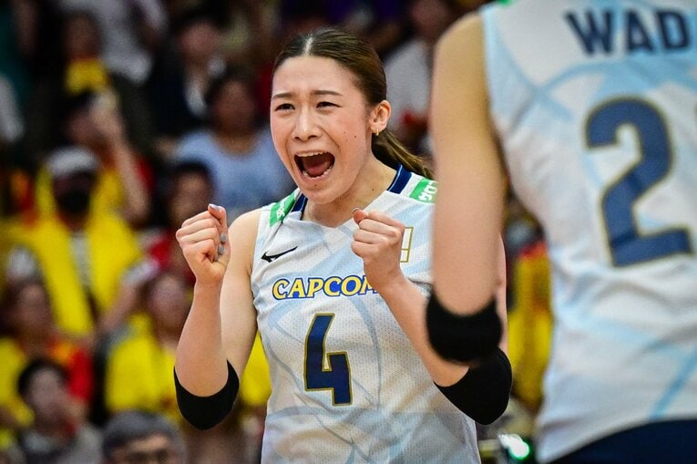 石川真佑（VNLファイナル決勝・イタリア戦）　©︎Volleyball World