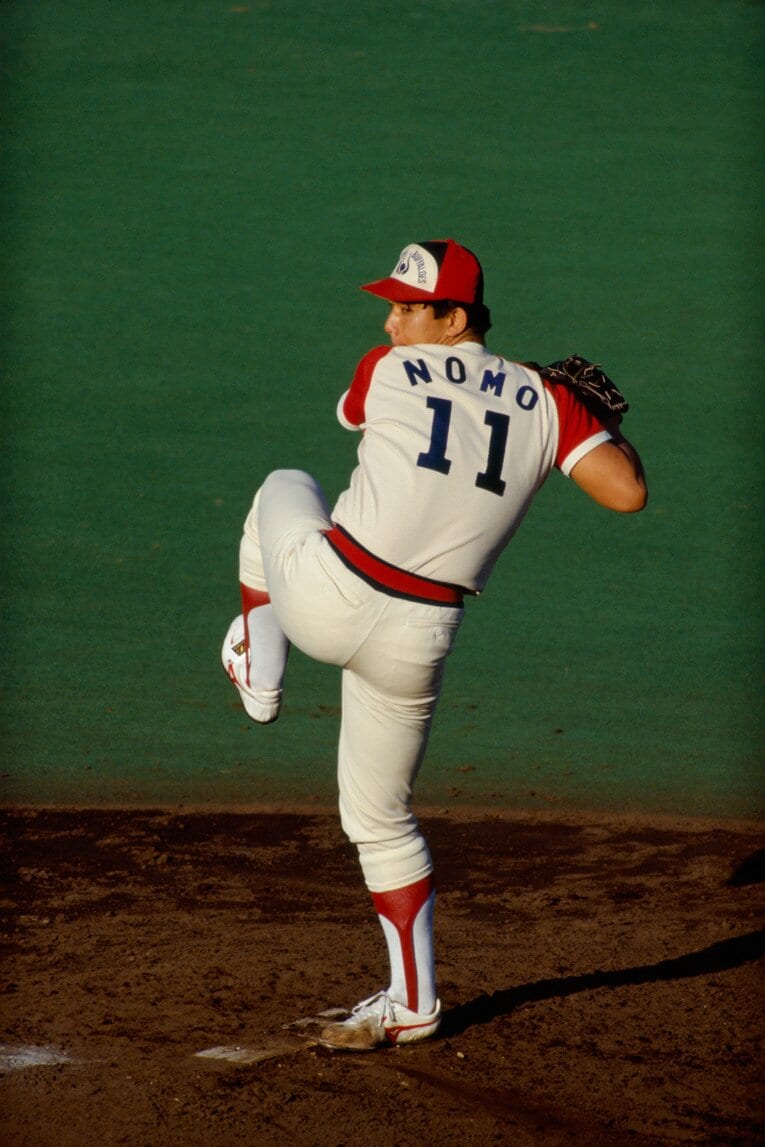 近鉄時代の野茂　©Sports Graphic Number