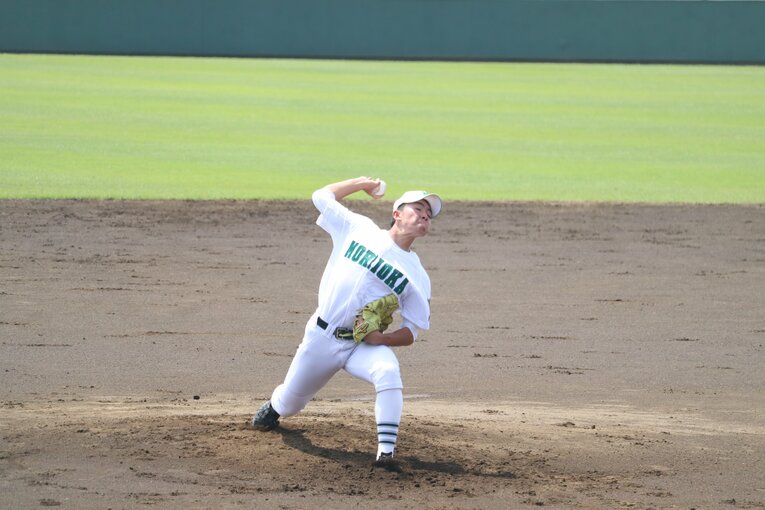 東北大会でベスト4に進出した盛岡三高。岩手屈指の進学校だ　©Genki Taguchi