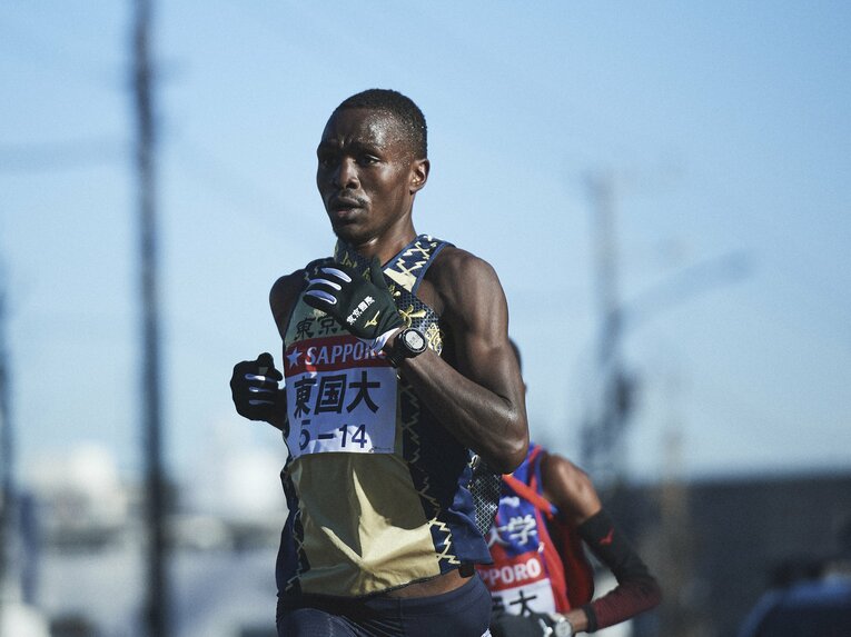 今大会で唯一、区間新記録を樹立した東国大・イェゴン・ヴィンセント（2区）