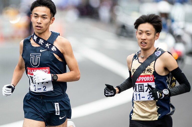第96回箱根駅伝、東洋大・相澤晃（現旭化成）と東国大・伊藤達彦（現Honda）のデッドヒート　©Yuki Suenaga