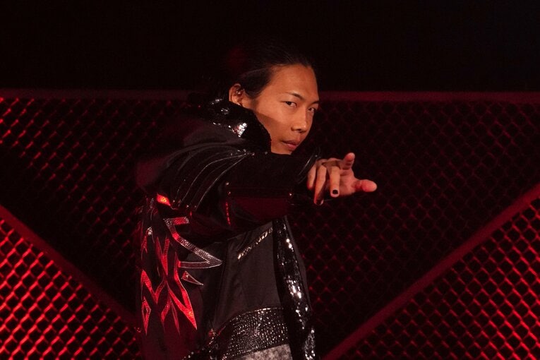 『G1』初戦の翌日、竹下幸之介はDDTの両国国技館大会に登場　©Masashi Hara