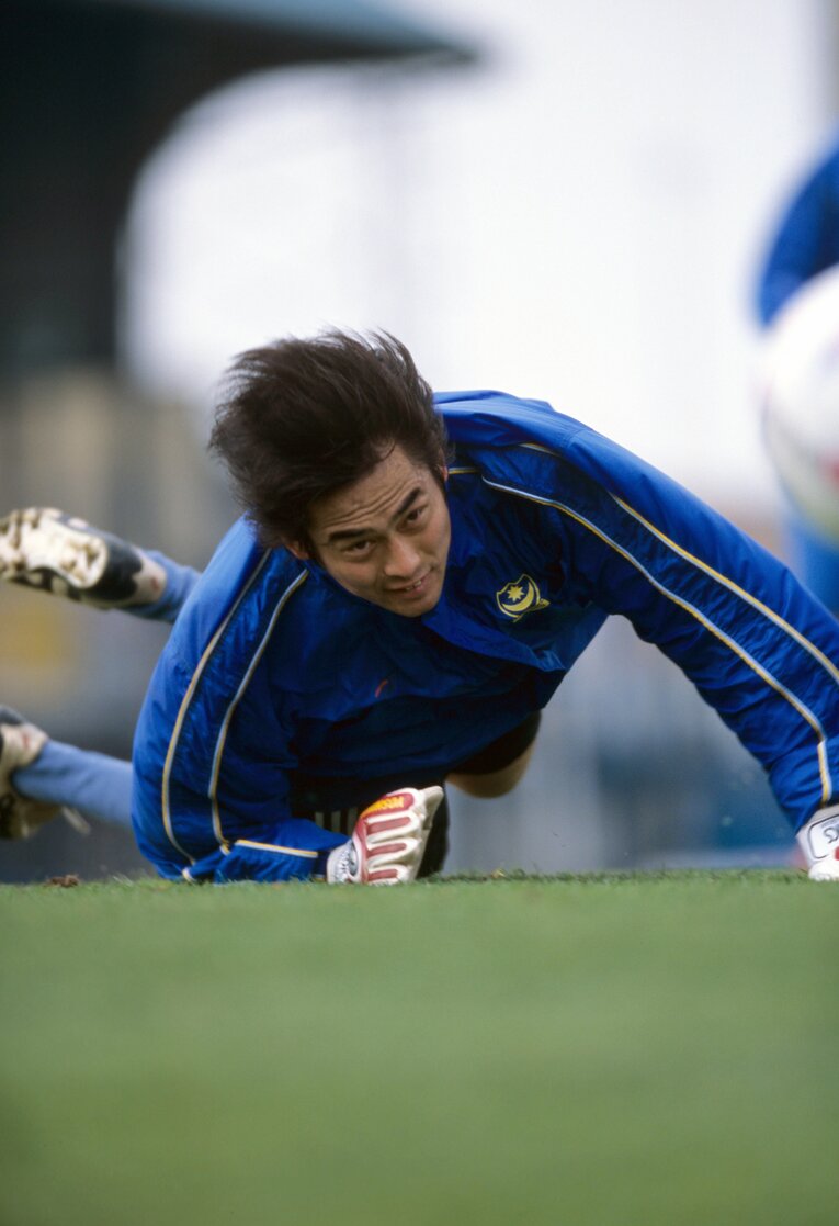 川口能活／2003年ポーツマス時代　©Takuya Sugiyama