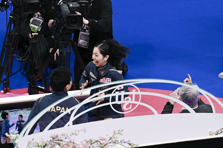 80点超えに喜ぶ三浦　©Asami Enomoto