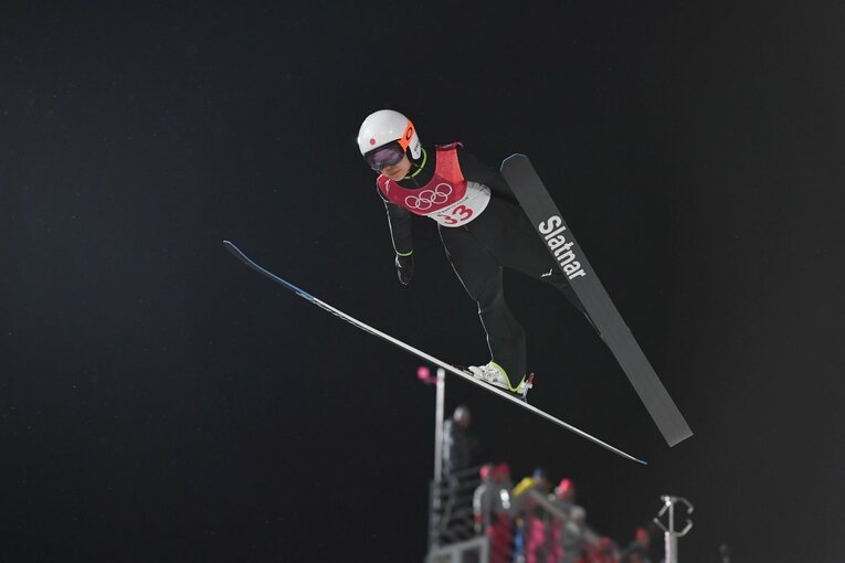 平昌五輪での高梨　©JMPA