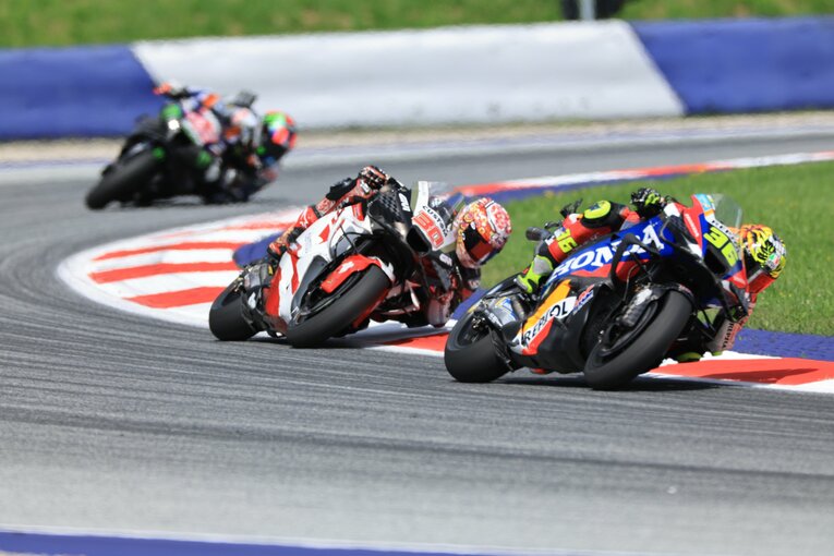 オーストリアGPでの中上の走り　©Satoshi Endo