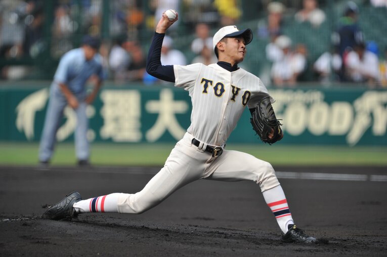 東洋大姫路時代の原樹理　©Hideki Sugiyama