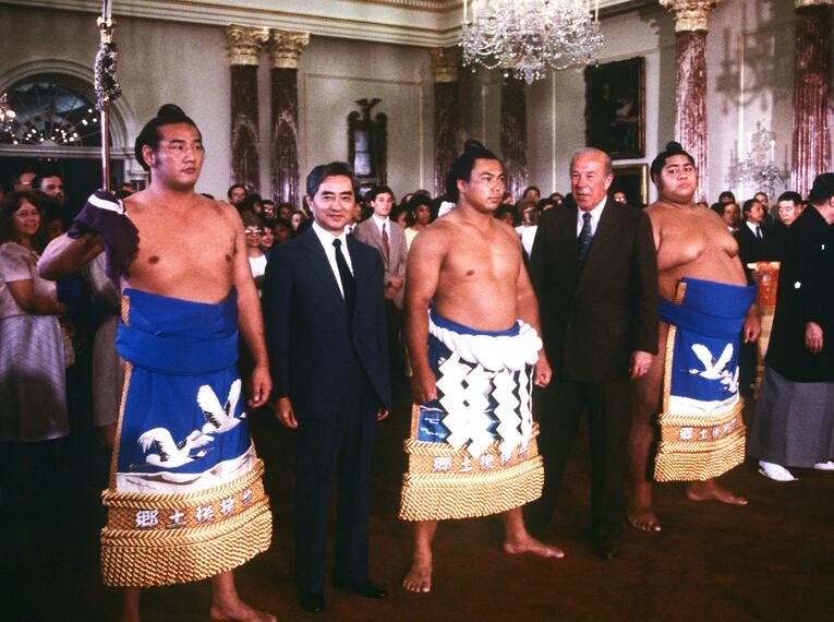 アメリカ国務長官を表敬訪問　©JIJI PRESS