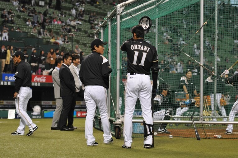 日本ハム時代からコミュニケーションを密にとって二刀流の起用法をしてきた栗山監督　©︎Hideki Sugiyama