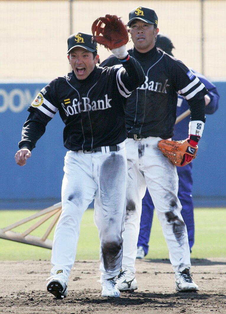 プロ1年目キャンプの松田（2006年）　©JIJI PRESS