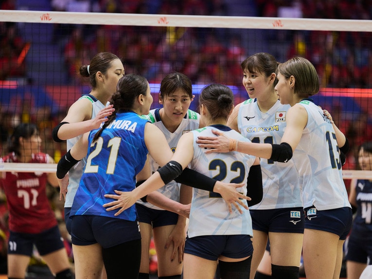 バレーボールネーションズリーグ 韓国戦　©︎Yuki Suenaga