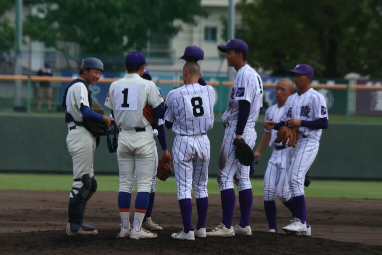 新生チームとして試合に臨んだ和歌山南陵高の選手　©Fumi Sawai