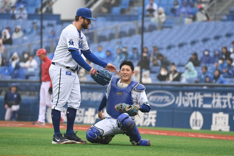 外国人選手たちにも可愛がられているという　©Naoya Sanuki