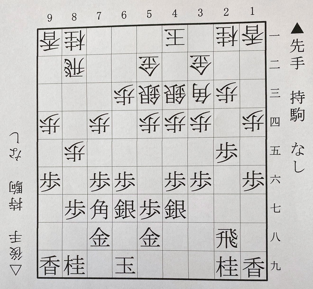 第2図：雁木の駒組み