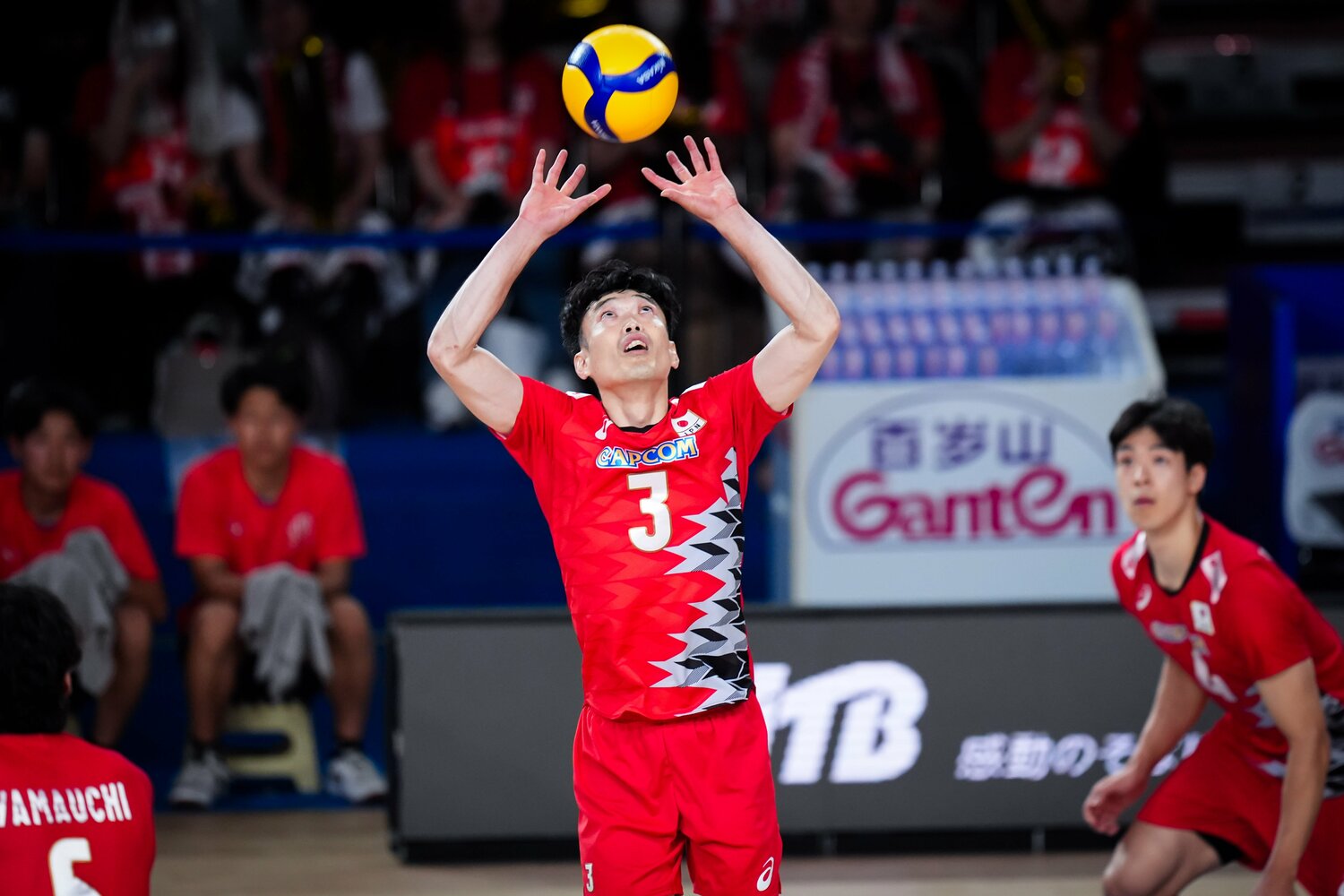 「関田の控え」ではなく、「セカンドセッター」としての役割がある（2024年ネーションズリーグ）　©︎Volleyball World