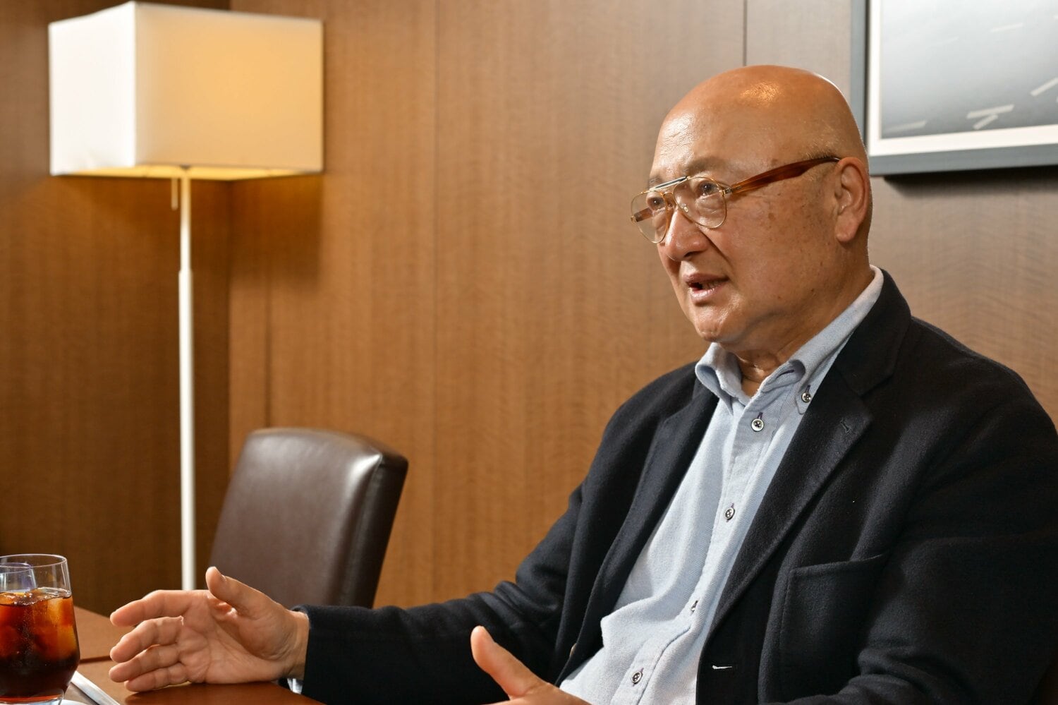 熱いベイスターズ愛を語る山下大輔氏　©Hideki Sugiyama