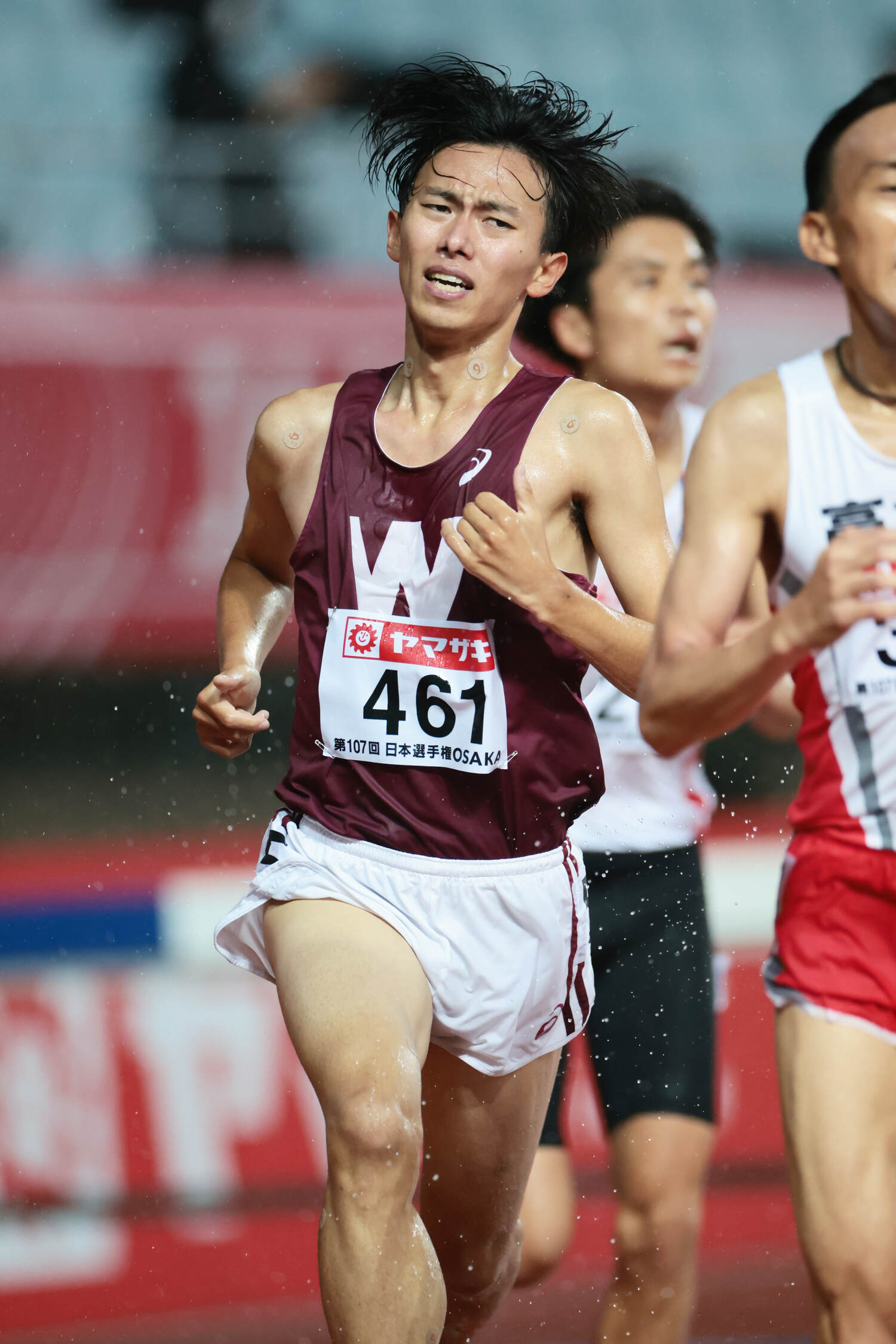 シーズン序盤は3000ｍ障害中心に活躍した菖蒲。6月の日本選手権でも3位に入った　©AFLO