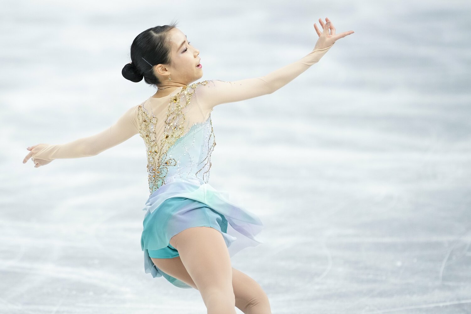 4年間磨き上げたスケーティングを披露するも、ジャンプのミスが響き5位に終わったFPの演技