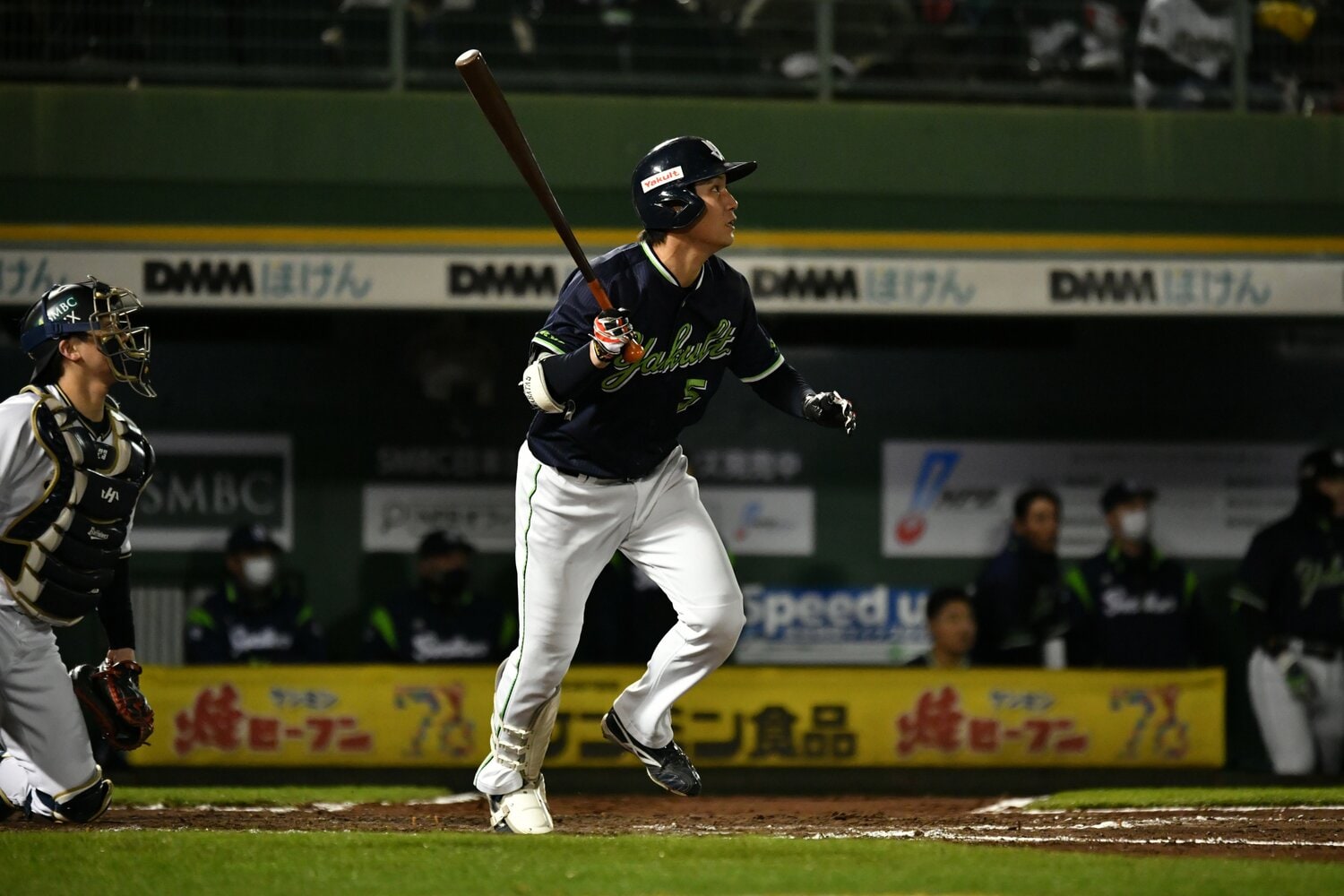 第6戦の延長12回に2死一塁で登場し、レフト前にドラマチックな決勝打　©Hideki Sugiyam