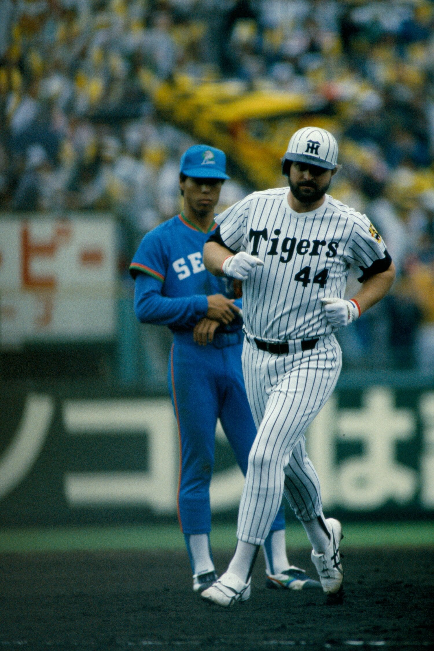 85年日本シリーズのバース　©Sports Graphic Number