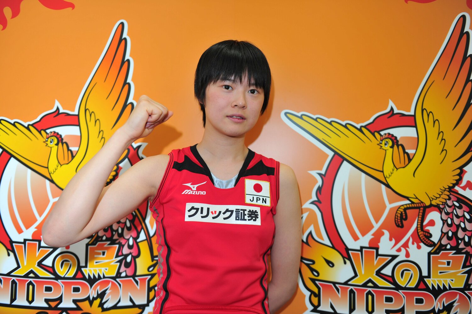  日本代表への意気込みを語る当時15歳の宮下遥　©︎Jun Tsukida/AFLO SPORT)