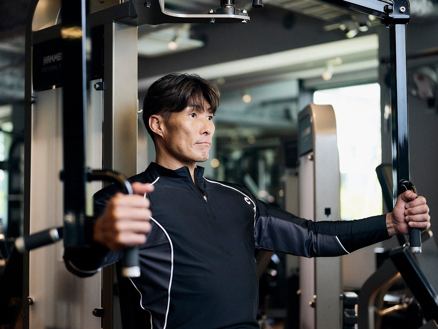 トレーニングの合間を縫い、取材が行われた