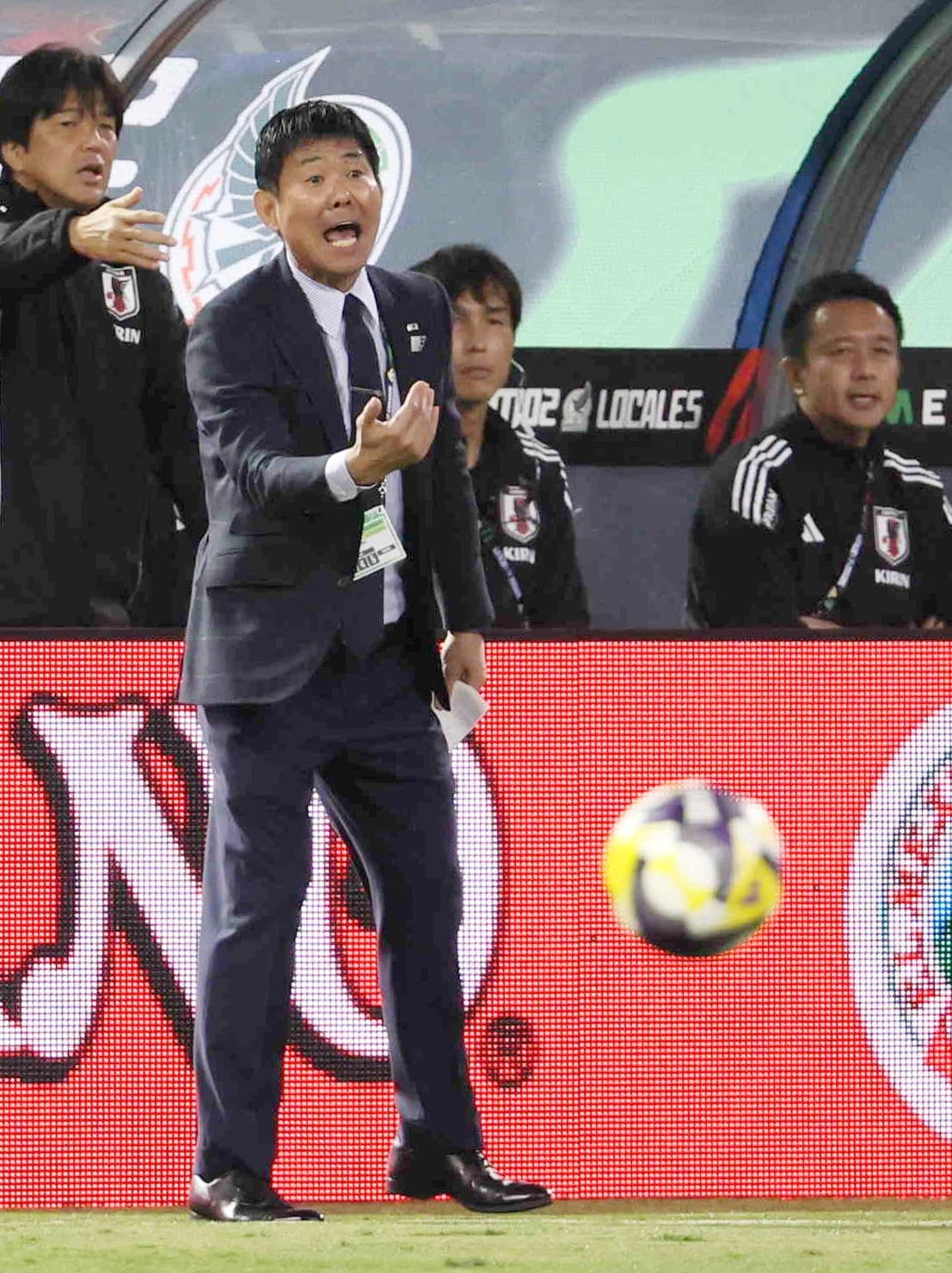 本大会の決勝トーナメントでは、勝ち切らないとPK戦が待っている　©JIJI PRESS