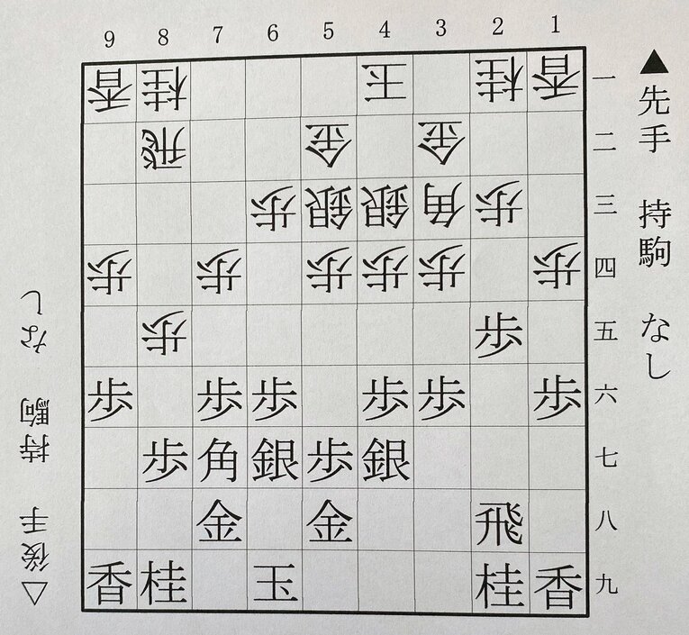 第2図：雁木の駒組み