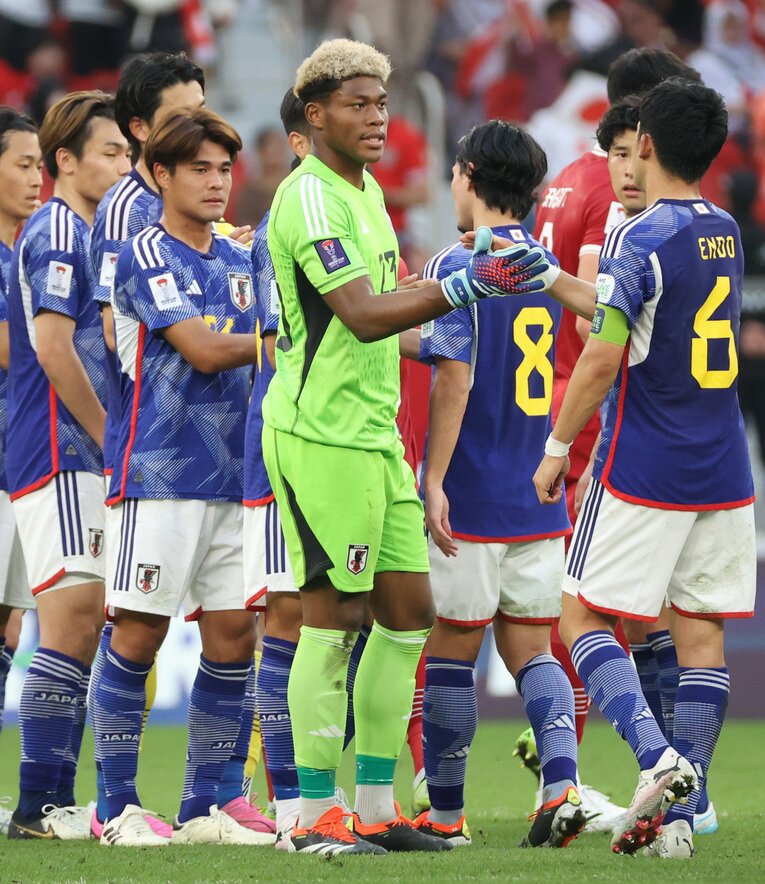 インドネシア戦後の選手たち　©JIJI PRESS