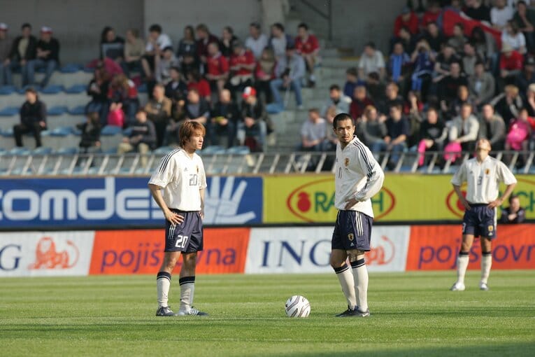 玉田圭司、久保竜彦（2004年チェコ戦）©︎Naoya Sanuki