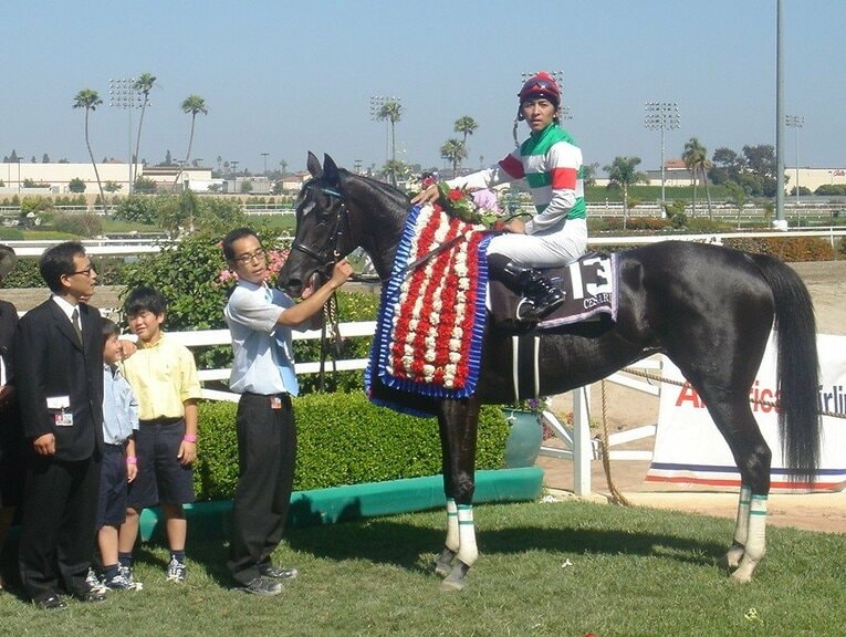 05年アメリカンオークスでのシーザリオ