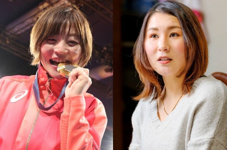 パリ五輪女子柔道48kg級で金メダルに輝いた角田夏実。あれから1年半、第一線から退くことを表明した角田に対し、かつてのライバルが労いの言葉を送った ／ photograph by JMPA（Natsumi Tsunoda）,Kiichi Matsumoto