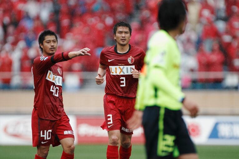 現役時代の岩政大樹　©Sports Graphic Number