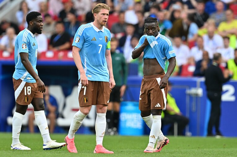 デブライネ（中央）、ドク（右）とベルギーは相変わらずのタレント軍団なだけにフランス戦は要注目だ　©Getty Image