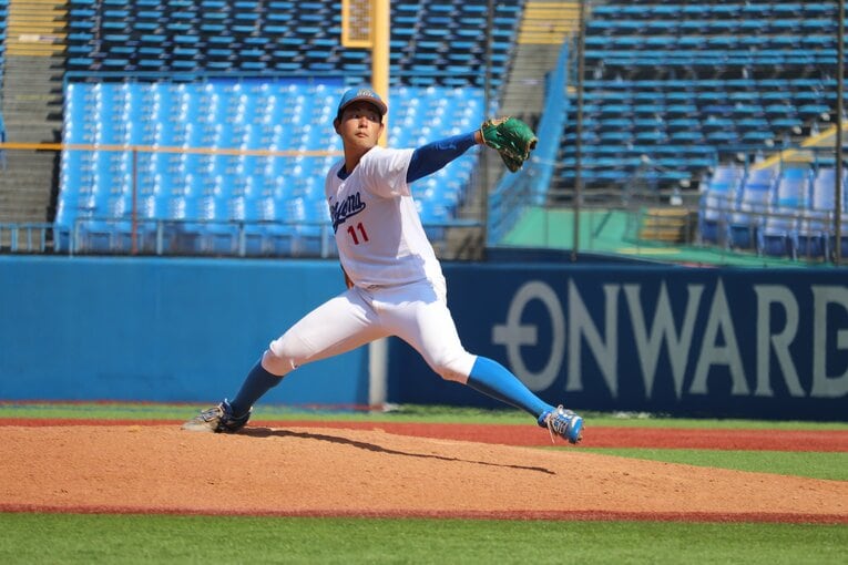 日米大学野球ではMVPにも輝いた青学大の下村　©Yu Takagi