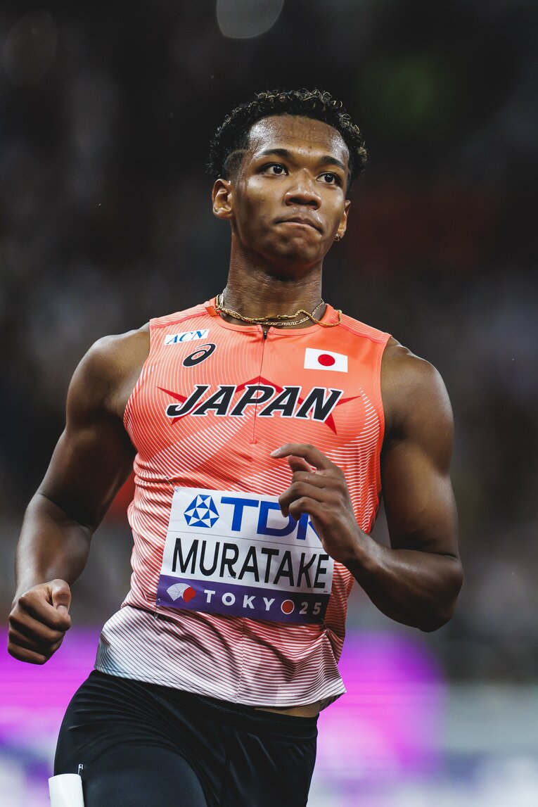 【東京世界陸上】110mハードル予選を走る村竹ラシッド（JAL）　©Kiichi Matsumoto