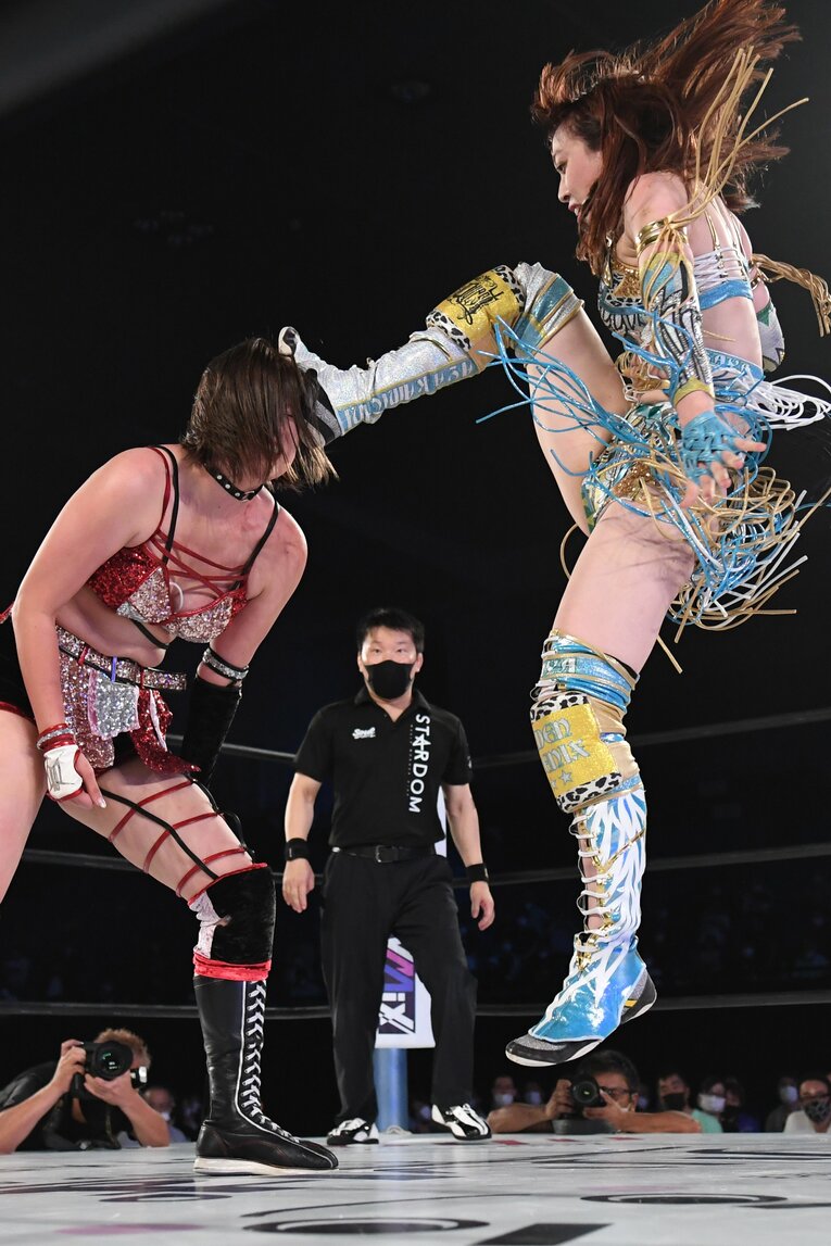 2022年8月21日、上谷沙弥と挑戦者ひめかの激闘