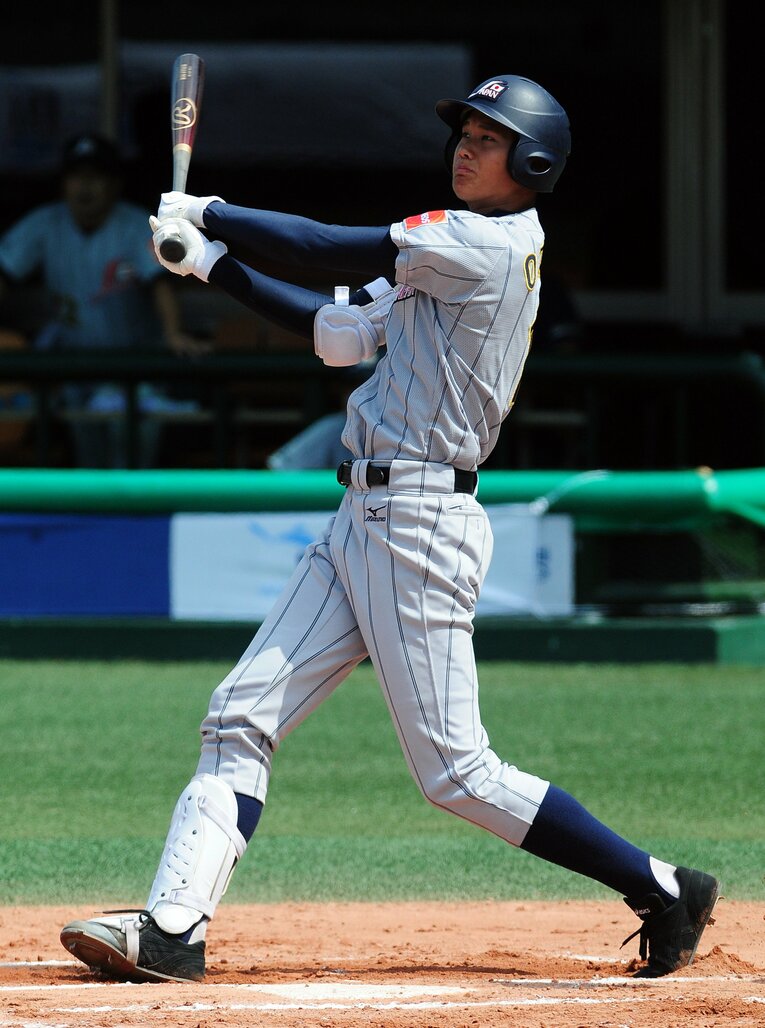 U-18日本代表時代の大谷翔平（当時花巻東高3年）　©PEENTA PRESS/JIJI PRESS