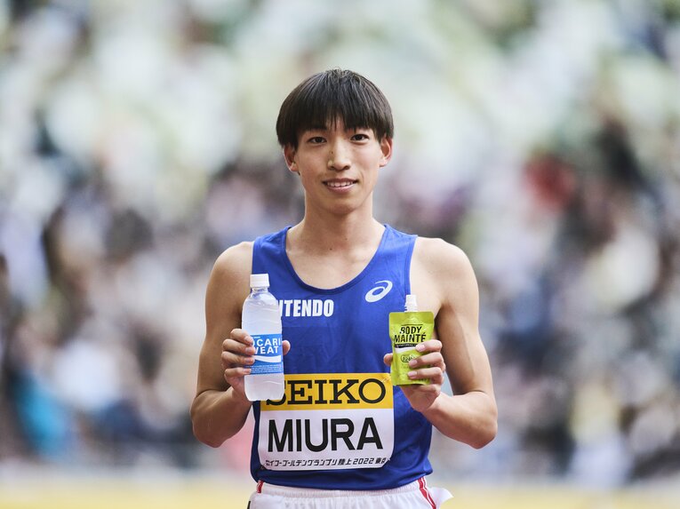 2022年の日本選手権での三浦　©Yuki Suenaga