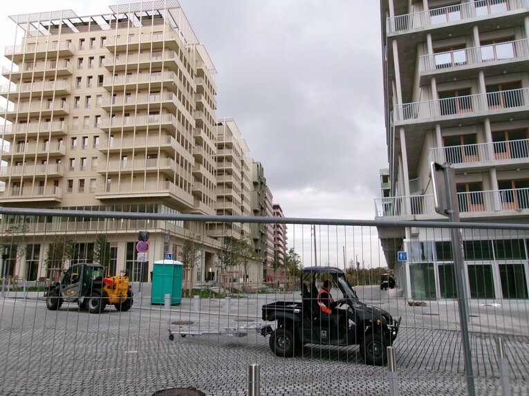 10月、パリの選手村の様子　©Yuji Hirooka