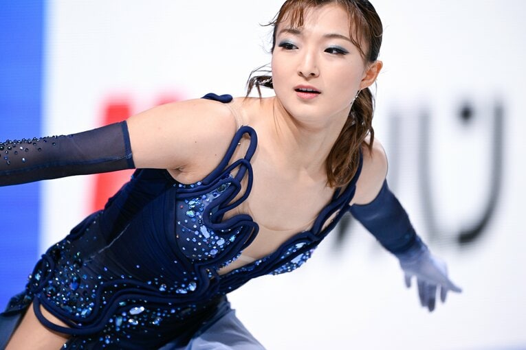 まさかの5位スタートとなったGPファイナルの坂本花織、SPの演技【スワイプするとそのほかの写真もご覧になれます】　©Asami Enomoto